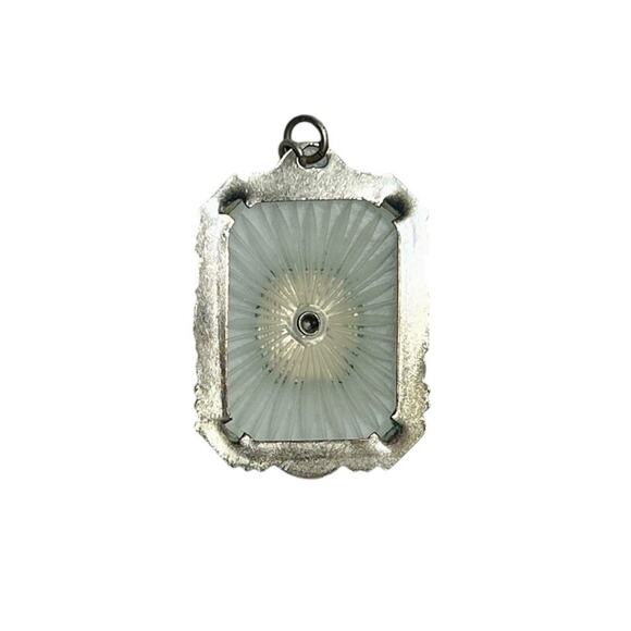 Vintage Camphor Glass Pendant 1934 Chicago Worlds Fair Century of Progress READ - Picture 5 of 13